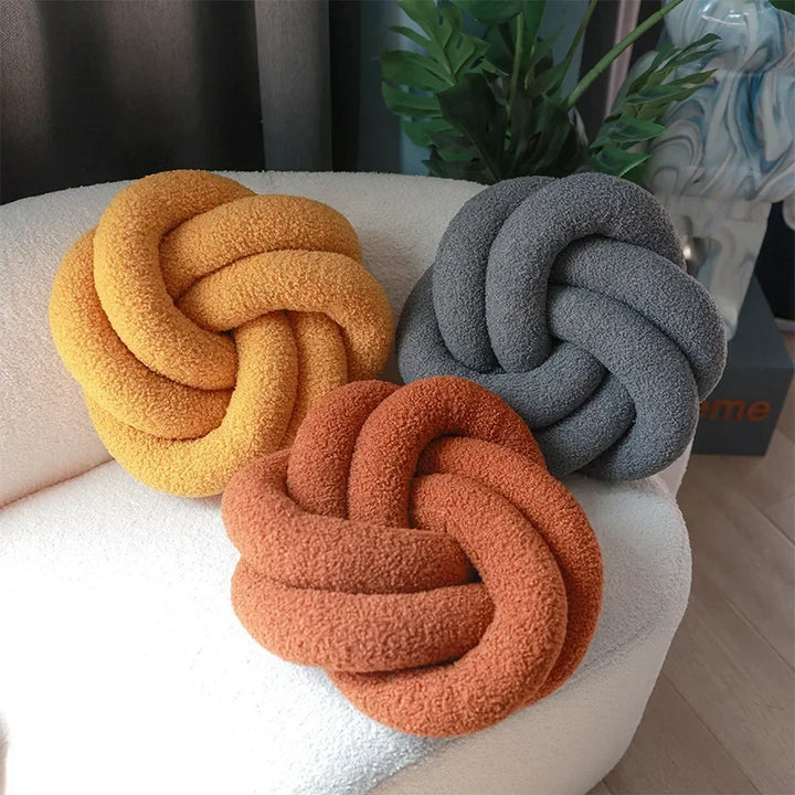 Nordic Cotton Boucle Knoten Kissen