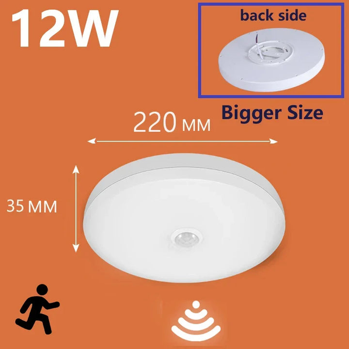 LED PIR Bewegungsmelder Deckenlampe - Moderne Lichtinstallationen für Schlafzimmer, Wohnzimmer, Treppenbeleuchtung