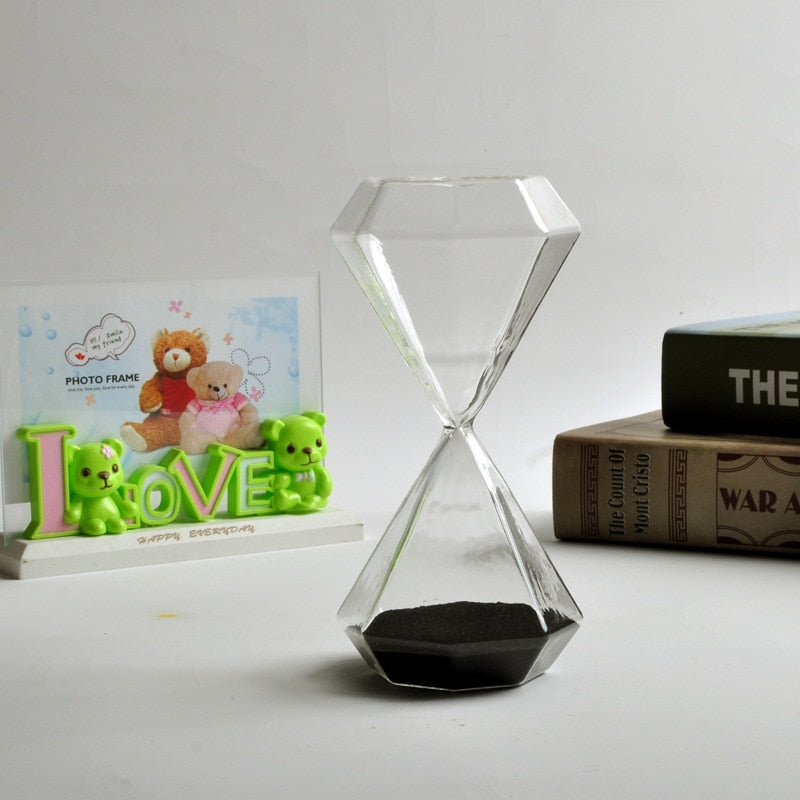 5–60 Minuten Diamant-Stundenglas, Sanduhr, Sanduhr, Kindergeschenk, Sanduhr, Wohnraumdeko, erhältlich in mehreren Farbausführungen