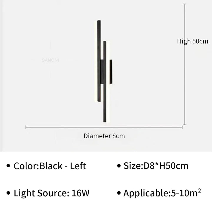 Moderne LED Wandleuchte – Stilvolle Wandleuchte für Wohnzimmer, Treppen, Schlafzimmer und Flur Innenbeleuchtung