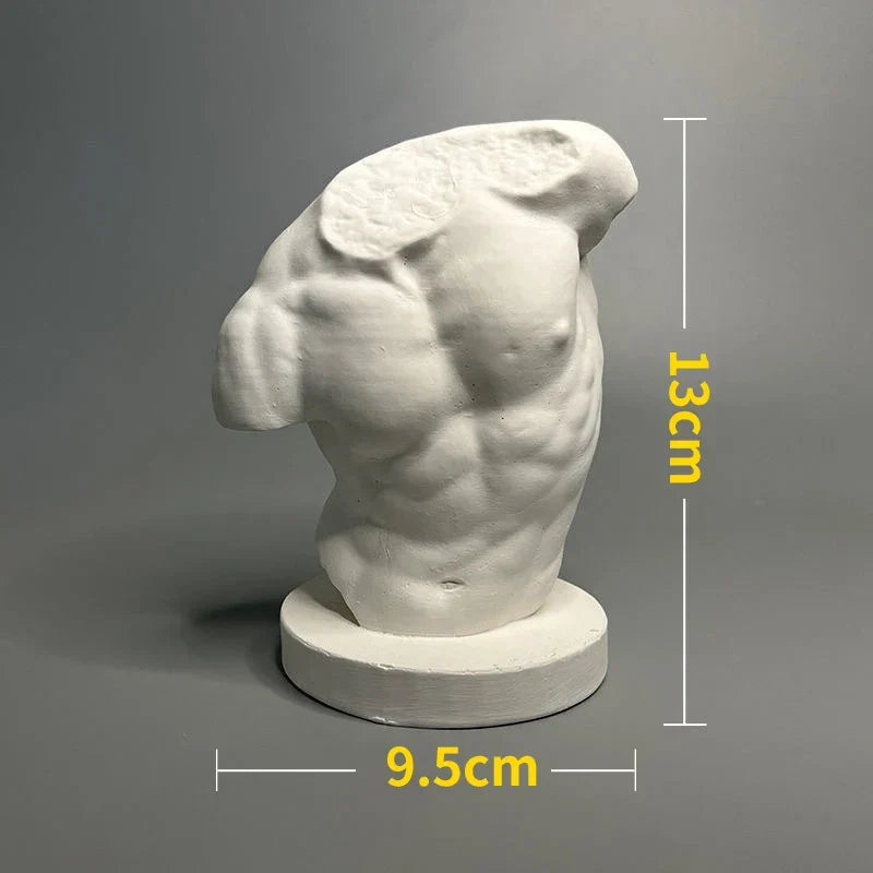 Nordic INS Stil Charakter Gips Statue DIY Gemalte Skizze Fotografie Requisiten Tischdekorationen Wohnkunst Gips Dekoration
