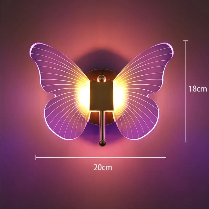 Schmetterling LED Wandleuchte: Fügen Sie Ihrem Raum farbenfrohe Eleganz hinzu