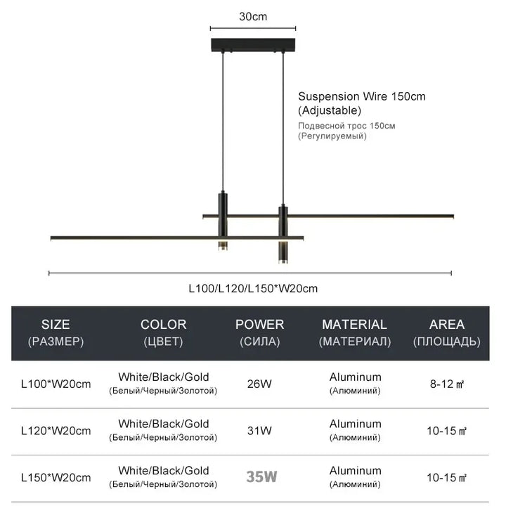 Moderne LED Pendelleuchten - Minimalistische Beleuchtung für Kücheninsel, Bar und Esstisch
