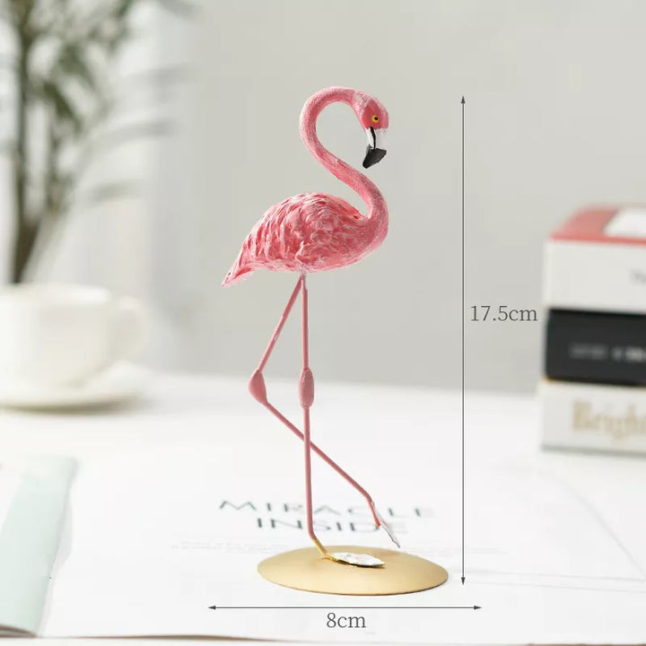 Nordic Flamingo Figurine Figur Statue Skulptur Wohnzimmer Büro Hochzeit Party Ornamente Wohnkultur Dekoration Zubehör