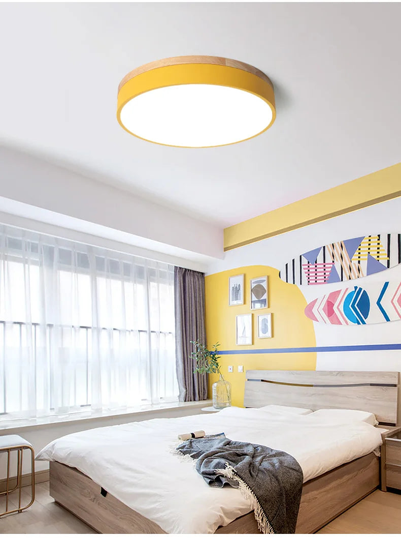 Moderne LED-Deckenleuchte – 27W Aufbaumontage mit warmen, kalten und natürlichen Lichtoptionen für Wohnzimmer, Schlafzimmer und Küche
