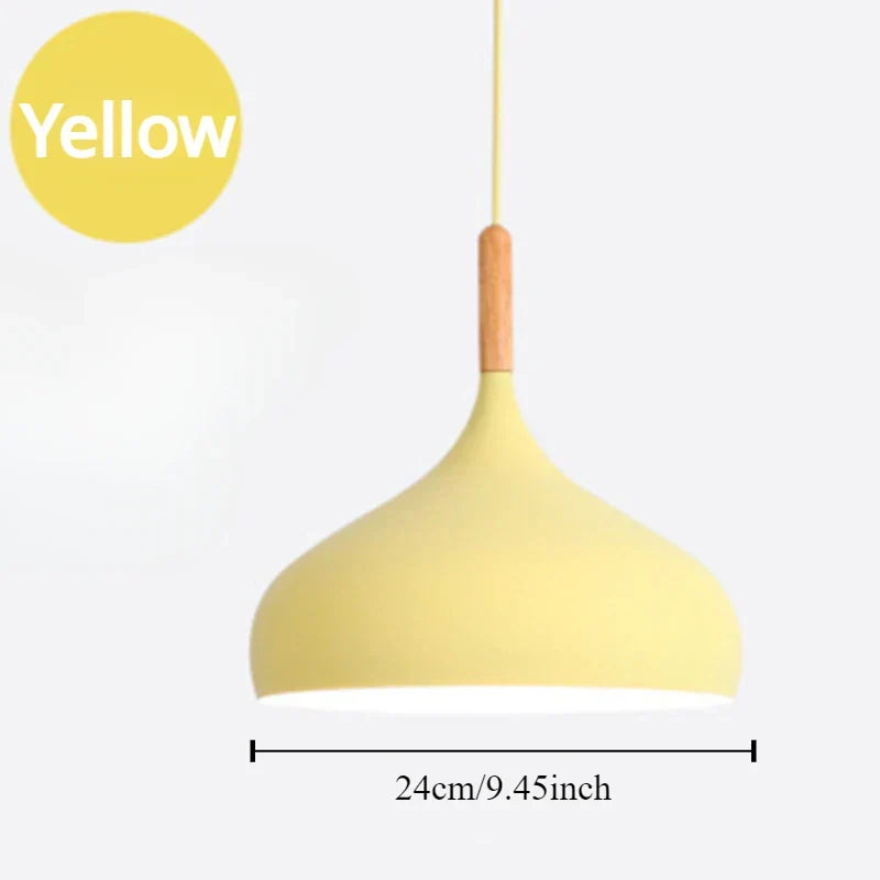 Moderne Macaron Pendelleuchte – Farbige LED-Kronleuchter für Schlafzimmer, Restaurant, Büro und Wohnzimmer – Einstellbares Aluminium-Hängelicht