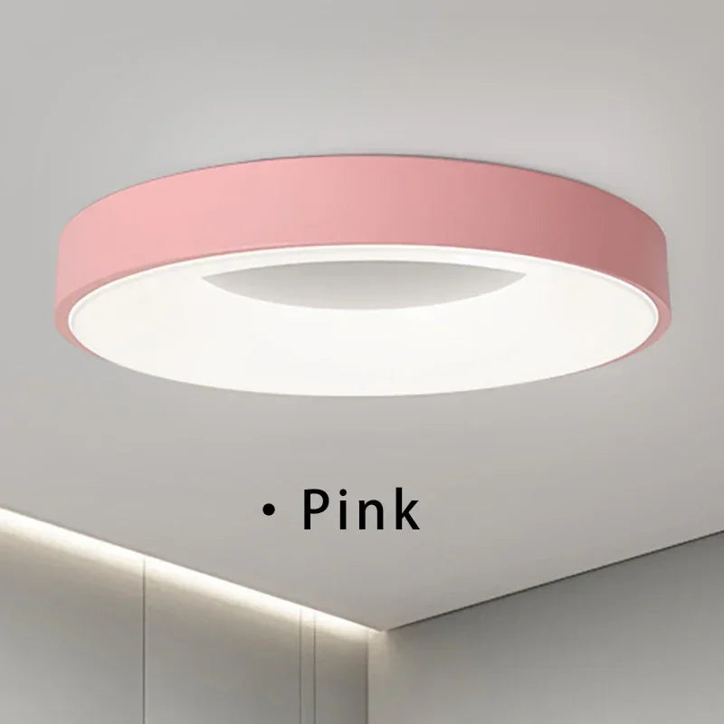 Moderne Macaron LED Deckenleuchte – Verstellbares kreisförmiges Design mit Fernbedienung und Dimmung für Schlafzimmer, Wohnzimmer und Flur