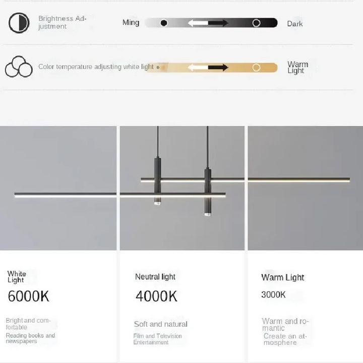Moderne LED Pendelleuchten - Minimalistische Beleuchtung für Kücheninsel, Bar und Esstisch