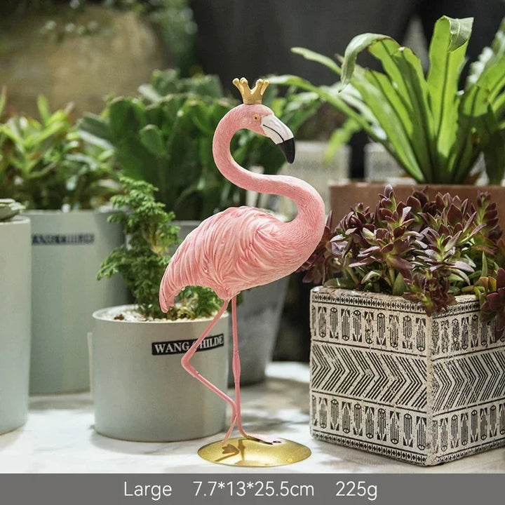 Nordic Flamingo Figurine Figur Statue Skulptur Wohnzimmer Büro Hochzeit Party Ornamente Wohnkultur Dekoration Zubehör