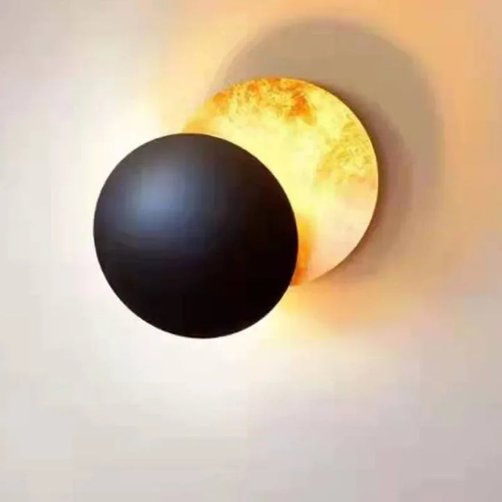 Moderne Eclipse Wandleuchte – Runde LED-Wandleuchte für Schlafzimmer, Flur, Korridor und Wohnzimmer