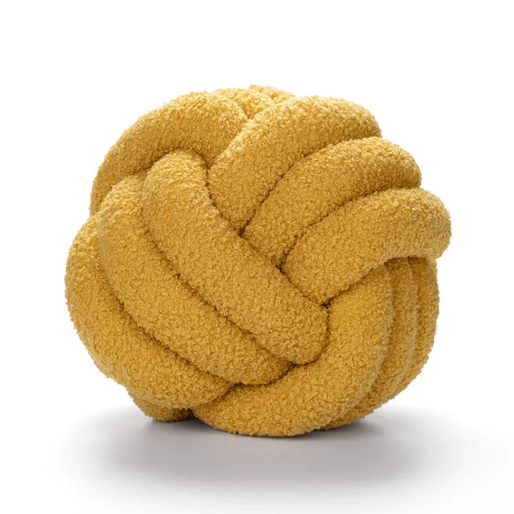 Wurfkissen - Gemütlich - Handgeknüpfter Ball - Schaffell