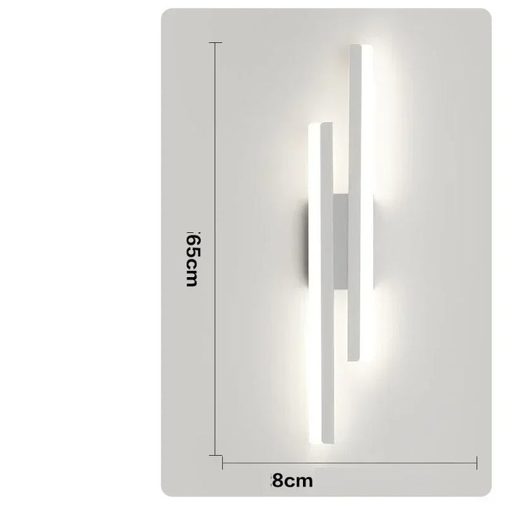 LED Schlafzimmer Wandlampe Wand Acryl Lampenschirm Innenbeleuchtung für Wohnzimmer Flur Lichtarmatur 50cm 16W