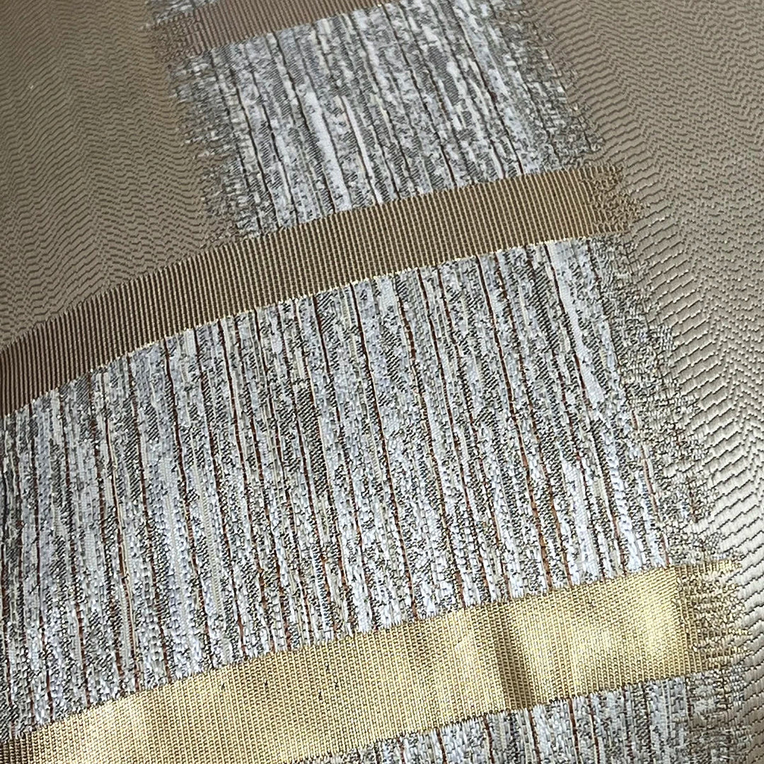 Glänzende Goldene Silberne Streifen Jacquard Kissenbezüge 45x45cm Kissenbezüge Quadratische Bezüge Für Sofa Wurfkissen Leichte Luxuriöse Nordische Wohnkultur