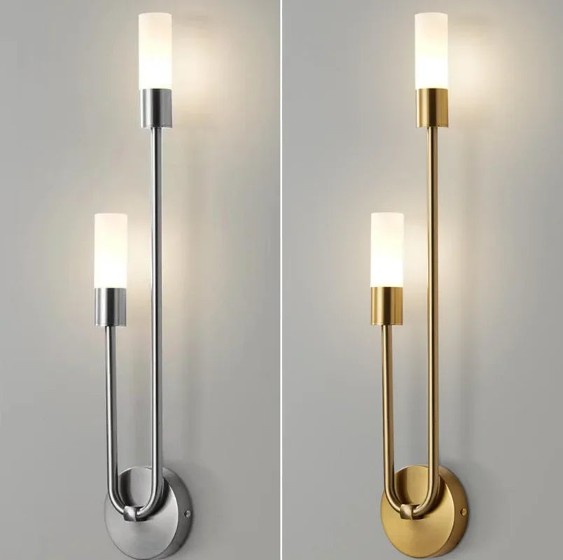Moderne Gold LED Wandleuchte – Nordische Wandleuchte für Wohnzimmer, Schlafzimmer, Küche und Flur Dekor