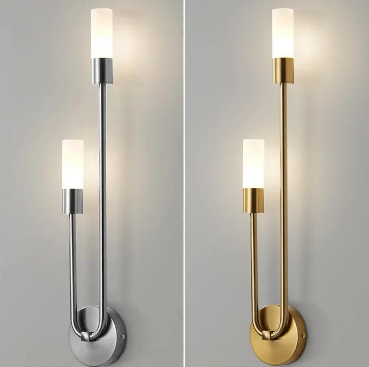 Moderne Gold LED Wandleuchte – Nordische Wandleuchte für Wohnzimmer, Schlafzimmer, Küche und Flur Dekor