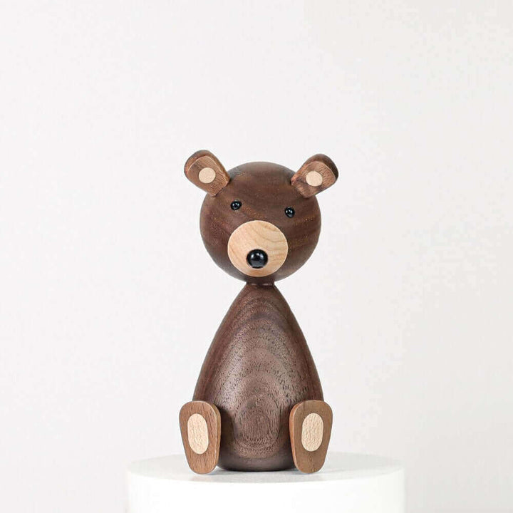 Dänische Holzbraunbärenfamilie Ornamente