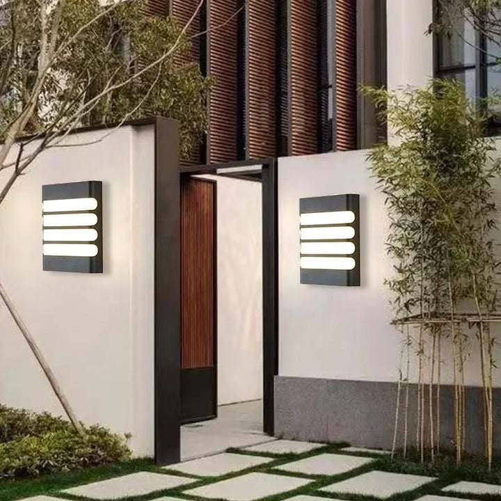 Moderne LED Außenwandleuchte – Wasserdichter Gartenwandstrahler, Wandleuchte für Flur, Balkon und Eingangsdekoration