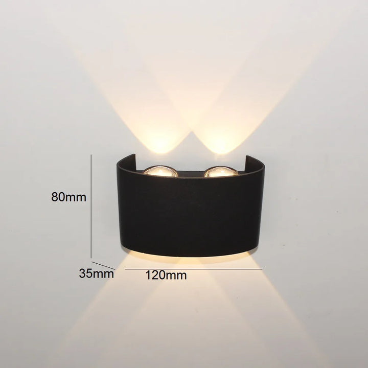 Körperbewegungssensor Wandlicht Wasserdicht Außen LED Wandlampe Oben Unten Leuchtende Lampen Gartenhof Induktionsflur Wandleuchte