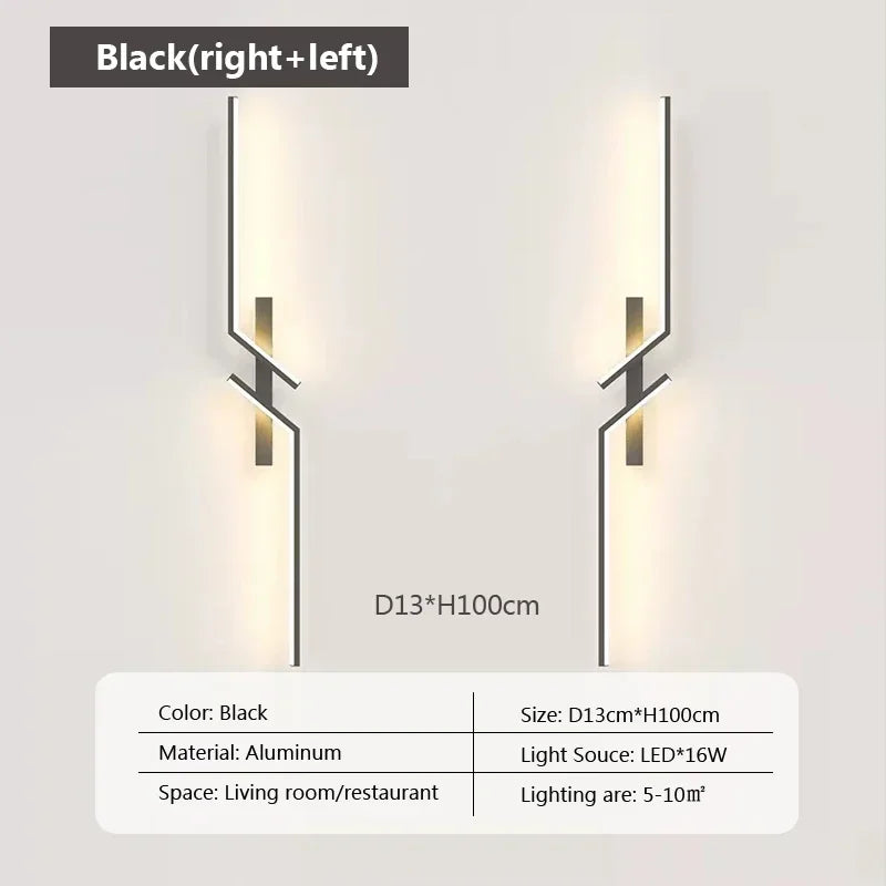 Moderne LED-Wandleuchte – Minimalistisches Design, Auf- und Ablichtung für Schlafzimmer, Wohnzimmer, TV-Sofa und Lobby – Dimmbares wandmontiertes Licht