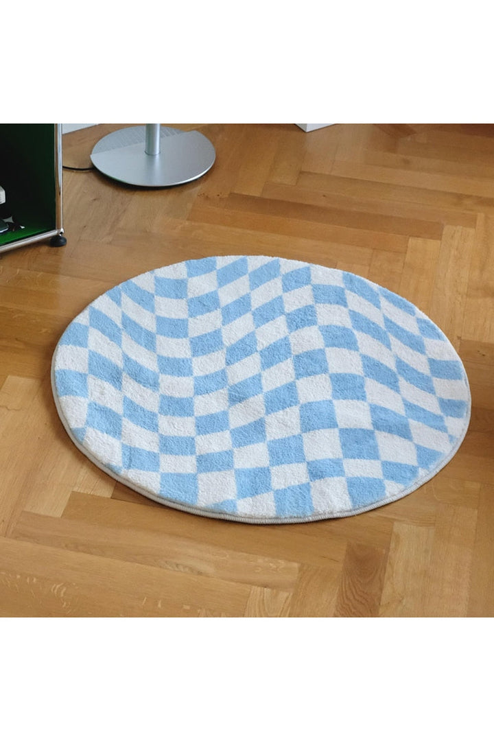 Schlafzimmer runder Teppich