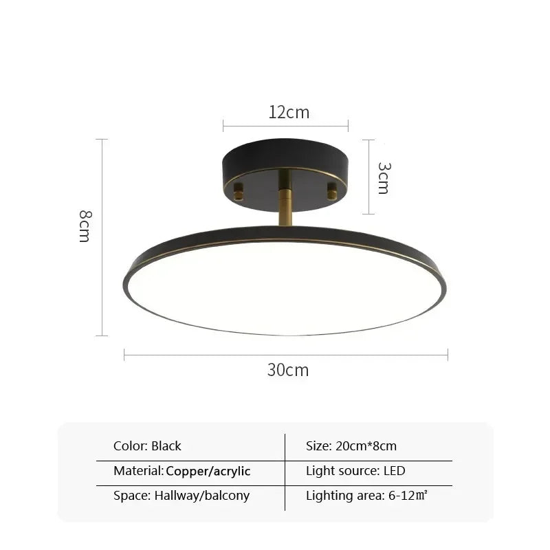 Moderne drehbare LED-Deckenleuchte – Schwarz und Gold minimalistisches Design für die Beleuchtung mehrerer Räume (1-Wege, 10-15 qm Abdeckung)