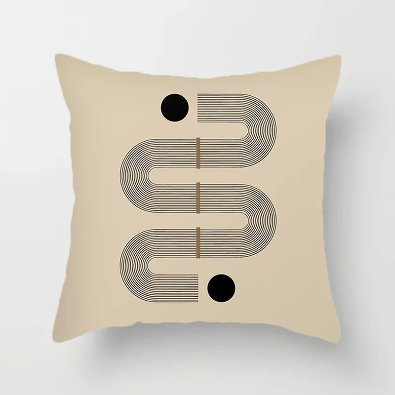Moderne Kunst Abstraktes Muster Dekokissenbezüge Kreative Linien Sofa Stuhl Kissenbezüge Wurfkissenbezug Wohn- und Büroschmuck