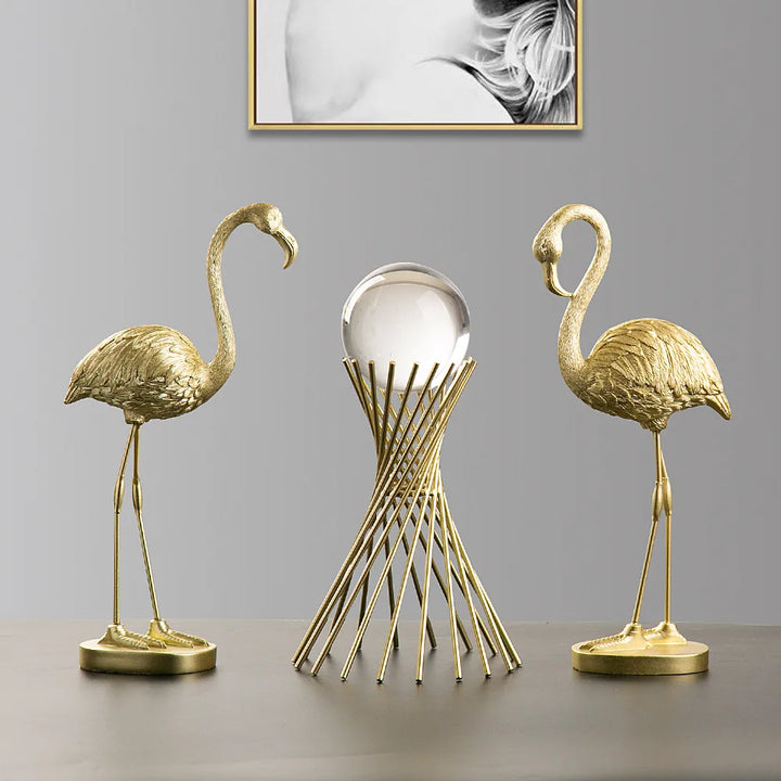 Nordic Flamingo Figurine Figur Statue Skulptur Wohnzimmer Büro Hochzeit Party Ornamente Wohnkultur Dekoration Zubehör