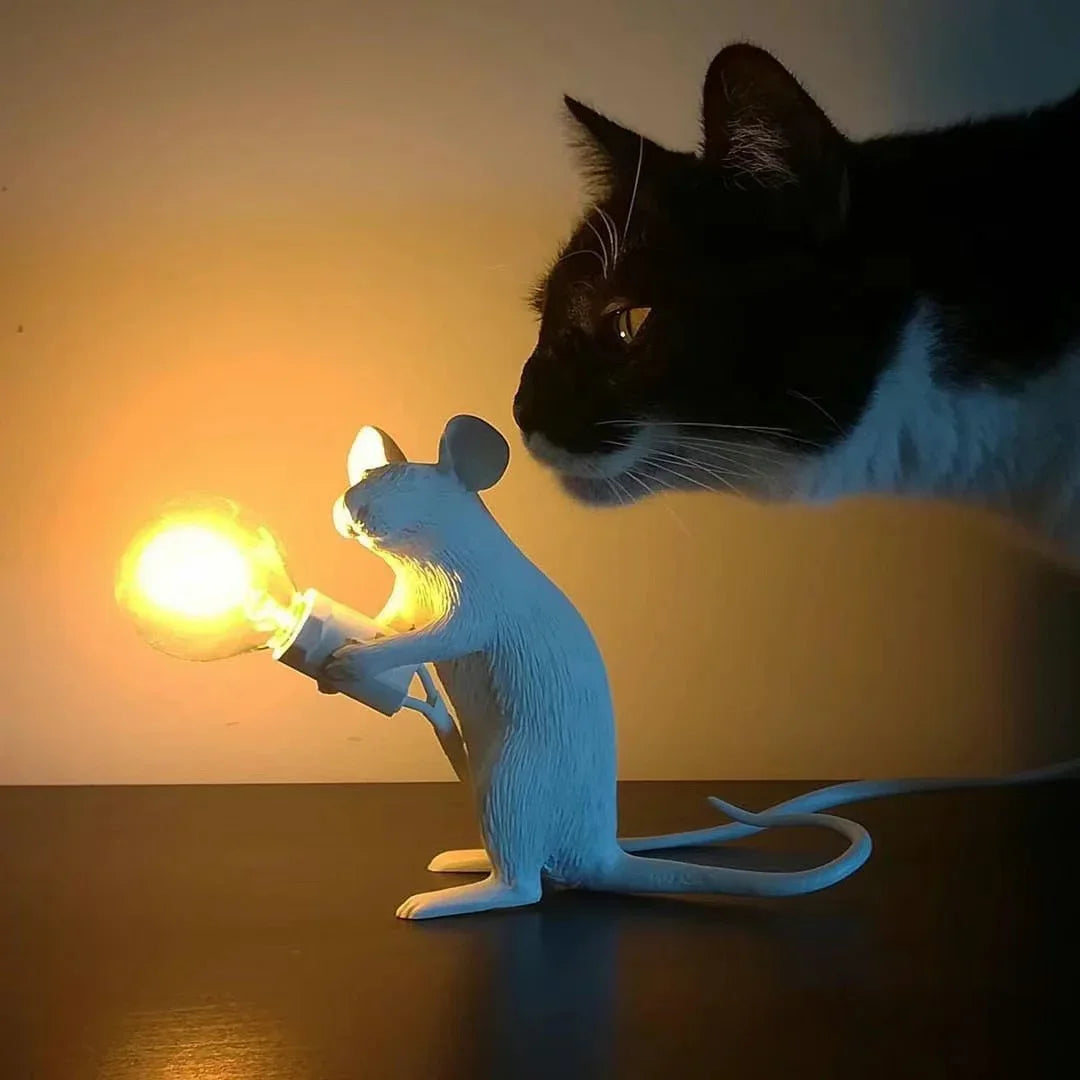 Moderne USB-Mauslampe LED Nachtlicht – Kreative Tierform Nachttischlampe für Wohnkultur, Schlafzimmer und Desktop-Beleuchtung