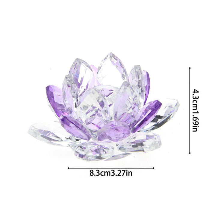 Kristall Lotusblume Handwerk Glas Papiergewicht Wohnkultur Ornamente Figuren Haus Hochzeit Party Dekor Geschenke Souvenir