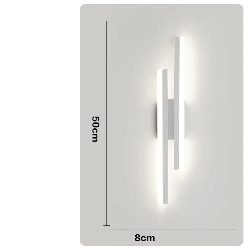 Moderne LED-Wandlamp Streifenlicht: Schlanke und stilvolle Beleuchtung