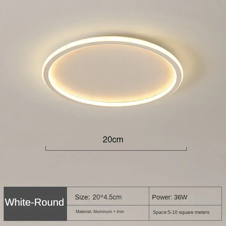 Moderne LED-Deckenleuchte – Dimmbare Innenbeleuchtung für Schlafzimmer, Badezimmer, Küche und Flur