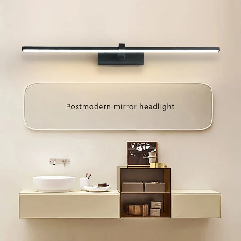 Moderne LED Wandleuchte für das Badezimmer – 3-farbig einstellbare Licht Aluminium LED Spiegel Lampe für Make-up und Baden