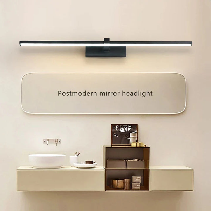 Moderne LED Wandleuchte für das Badezimmer – 3-farbig einstellbare Licht Aluminium LED Spiegel Lampe für Make-up und Baden