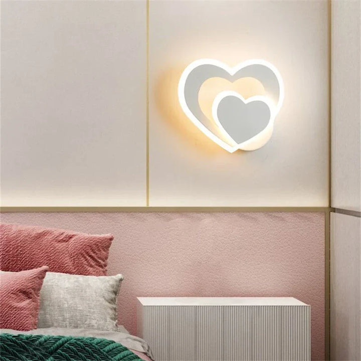 Moderne LED Herzförmige Wandlampe