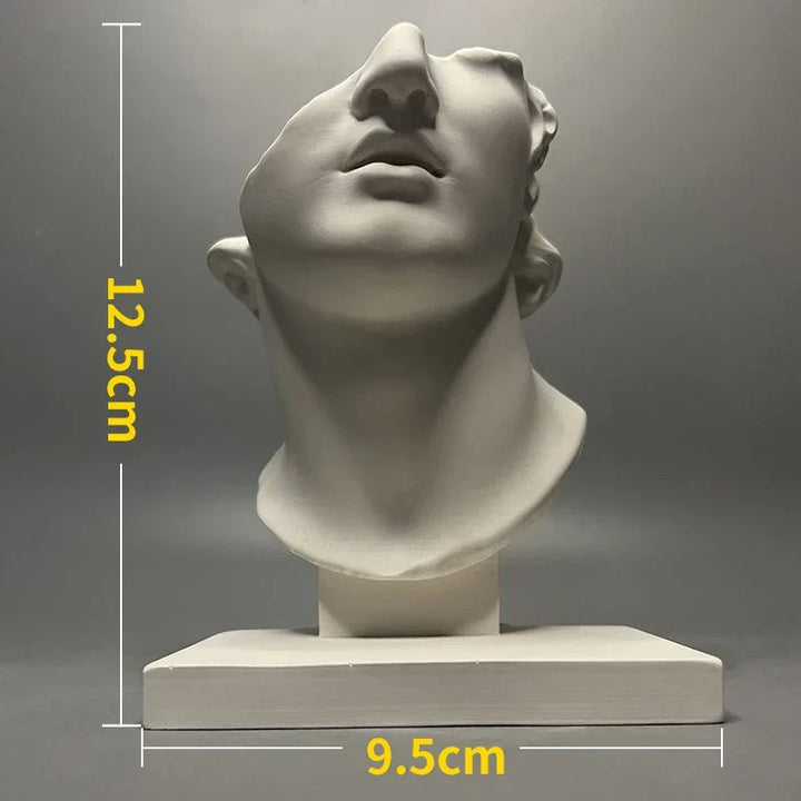 Nordic INS Stil Charakter Gips Statue DIY Gemalte Skizze Fotografie Requisiten Tischdekorationen Wohnkunst Gips Dekoration