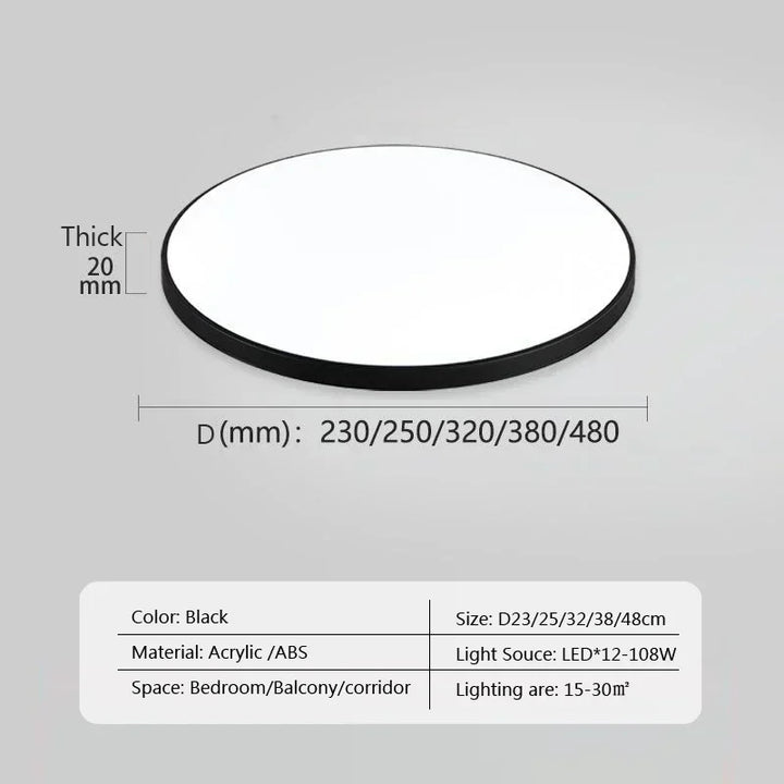 Moderne LED Rund Deckenlampen - Deckenleuchten für Wohnzimmer, Schlafzimmer, Badezimmer, Esszimmer, Küche