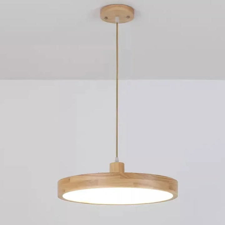 Moderne nordische LED-Hängelampe – Holz-Hängelampe mit 3 Farboptionen für Esszimmer, Schlafzimmer und Café
