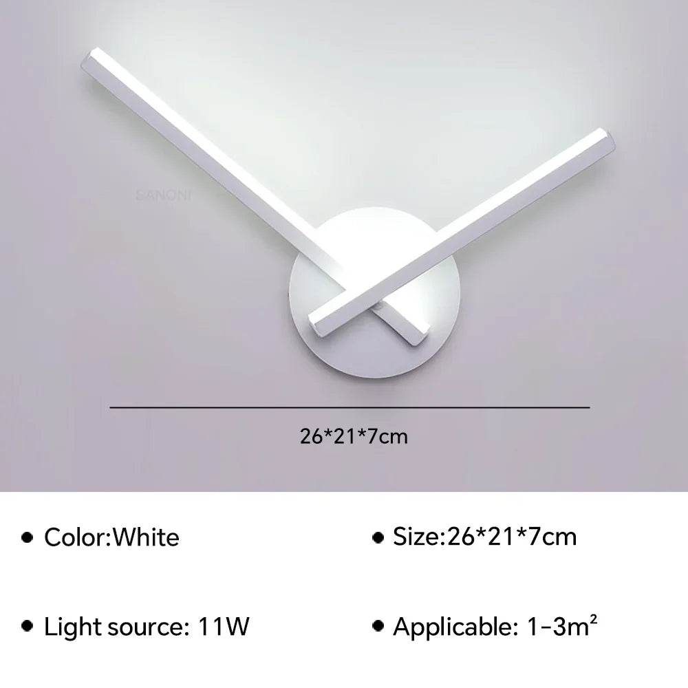 Moderne LED Wandleuchte Nachttisch Sconces - Wohnkultur Beleuchtungseinrichtung für Wohnzimmer, Schlafzimmer, Hotel