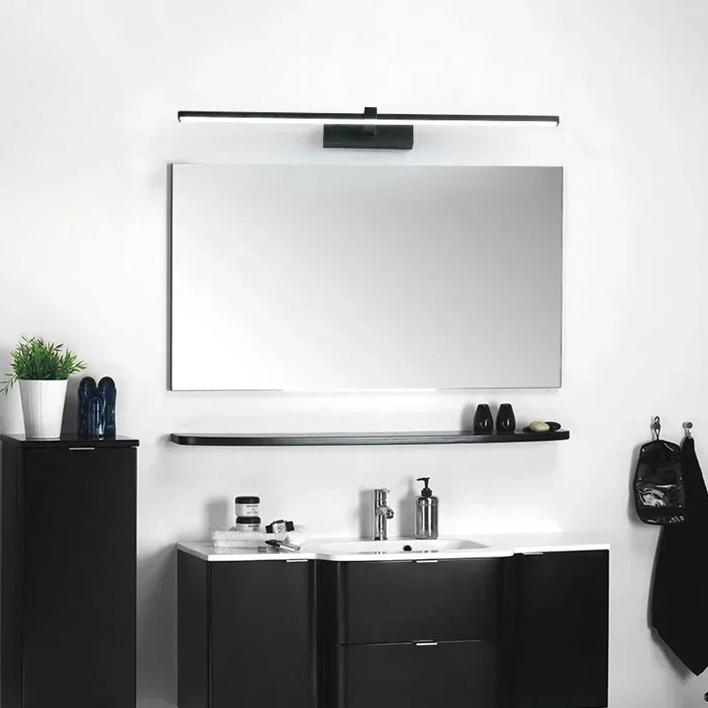 Moderne LED-Wandlampe – Drei-Farben-Badezimmer-Wandleuchte mit Aluminium-Finish für Spiegel, Bad & Wohnkultur