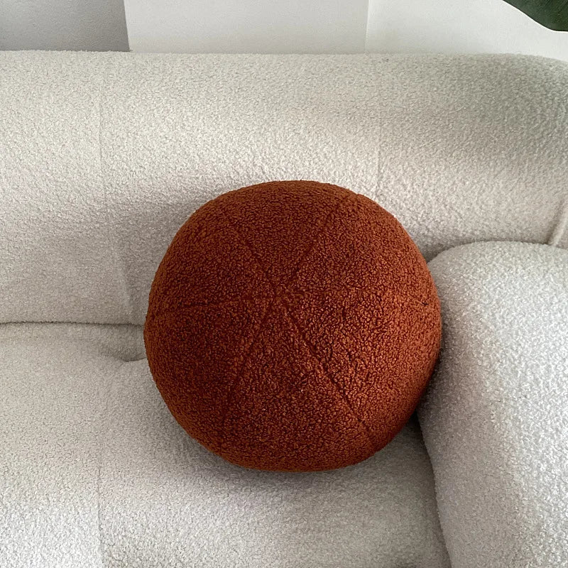 Nordic Bouclé Abstract Kissen – Minimalistisches Plüschkissen