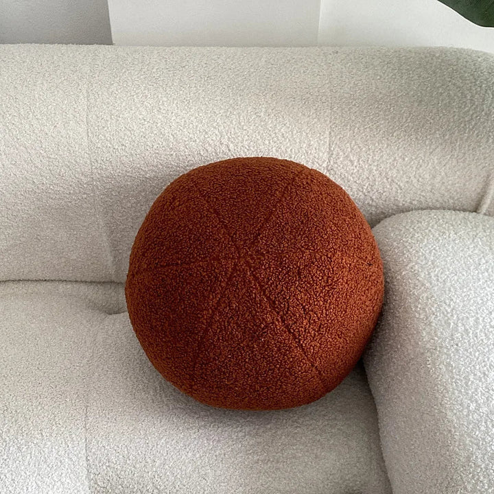 Nordic Bouclé Abstract Kissen – Minimalistisches Plüschkissen