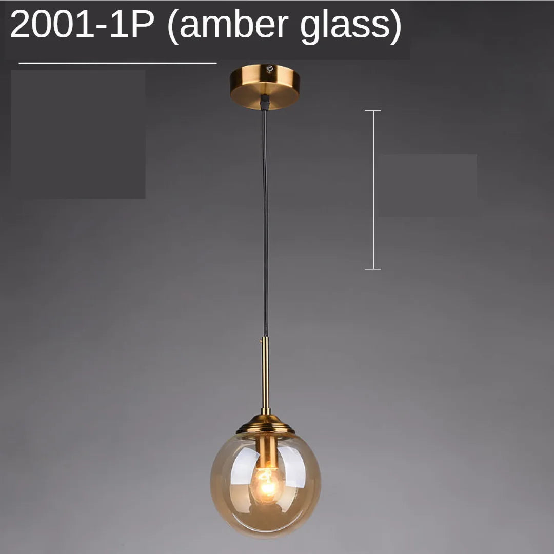 Moderne Glas Pendelleuchten für Schlafzimmer Nachttisch Badezimmer Hängelampe Deckenleuchten Hotel Restaurant Dekoration Ring