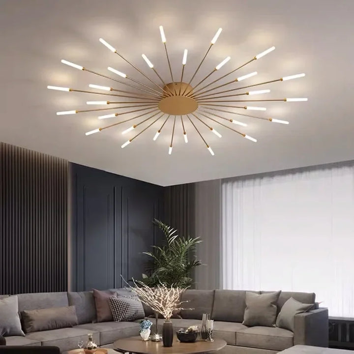 LED Nordic Feuerwerk Decken Kronleuchter - Modernes Innenleuchtene Fixture