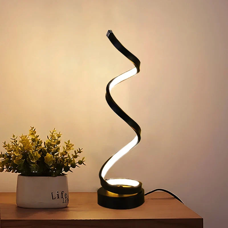 Moderne LED Tischlampe – Snake Eye Schutz Schreibtischlicht für Schlafzimmer, Wohnzimmer, Büro und Studium