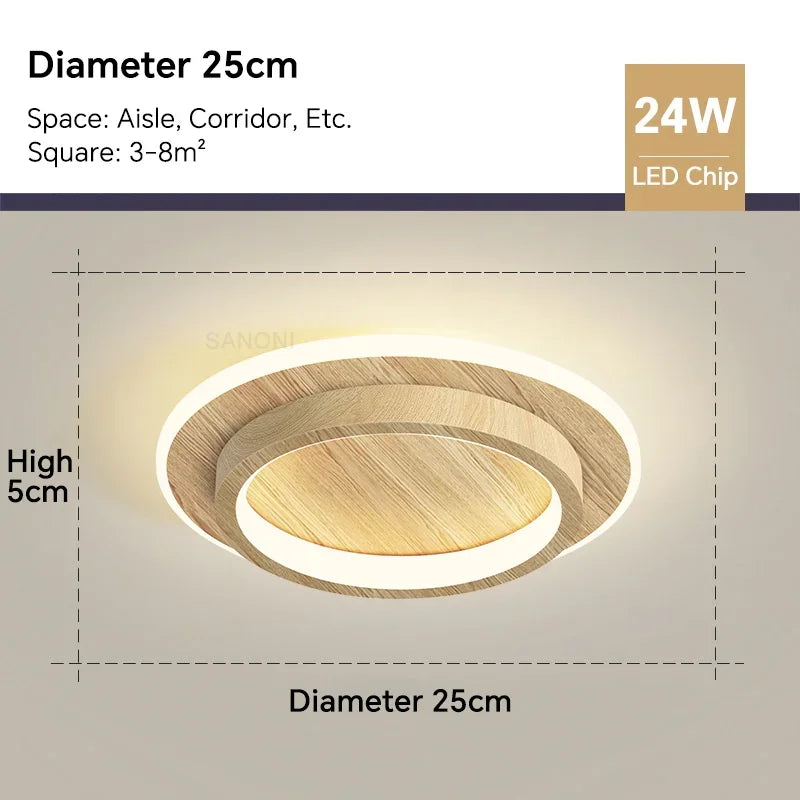 Moderne LED-Deckenlampe - Quadratische Deckenleuchte für Wohnraum, Treppe, Flur und mehr