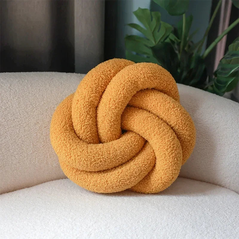 Nordic Cotton Boucle Knoten Kissen