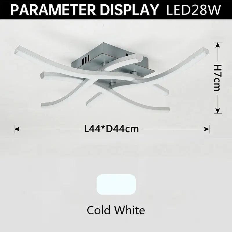 Moderne LED-Deckenlampe für Wohnzimmer, Esszimmer, Schlafzimmer und Balkon