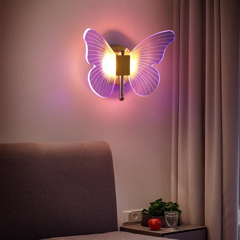 Schmetterling LED Wandleuchte: Fügen Sie Ihrem Raum farbenfrohe Eleganz hinzu