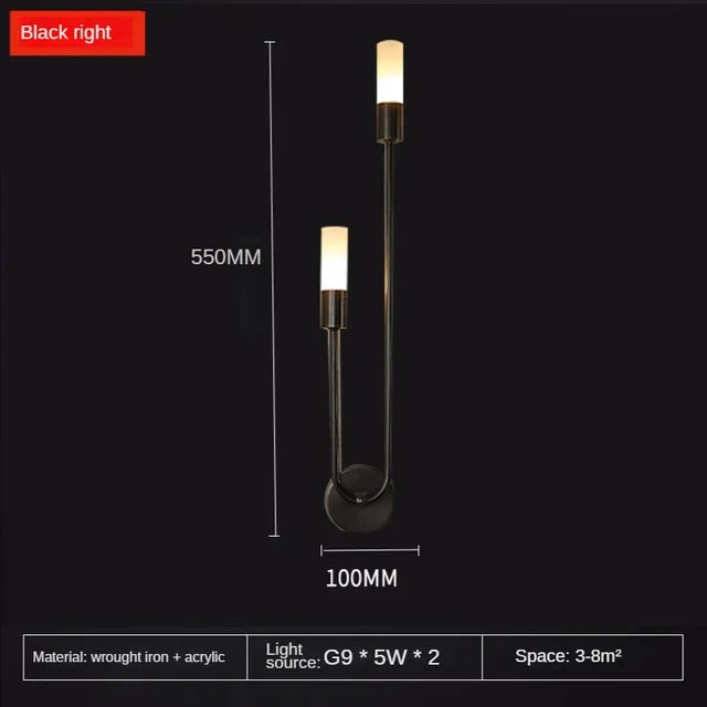 Moderne Gold LED Wandleuchte – Nordische Wandleuchte für Wohnzimmer, Schlafzimmer, Küche und Flur Dekor