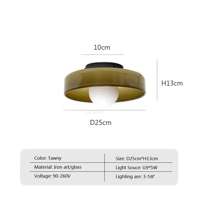 Moderne dualverwendbare Glas-Deckenleuchte – G9-Lampen Wandlampe für Wohnzimmer, Schlafzimmer, Flur und Balkon